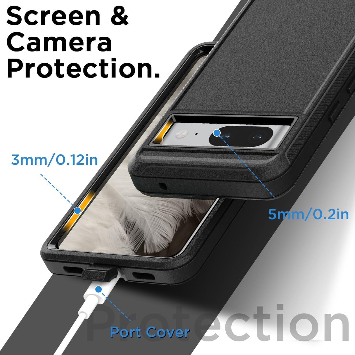 Shockproof Defender Case for Google Pixel 8A