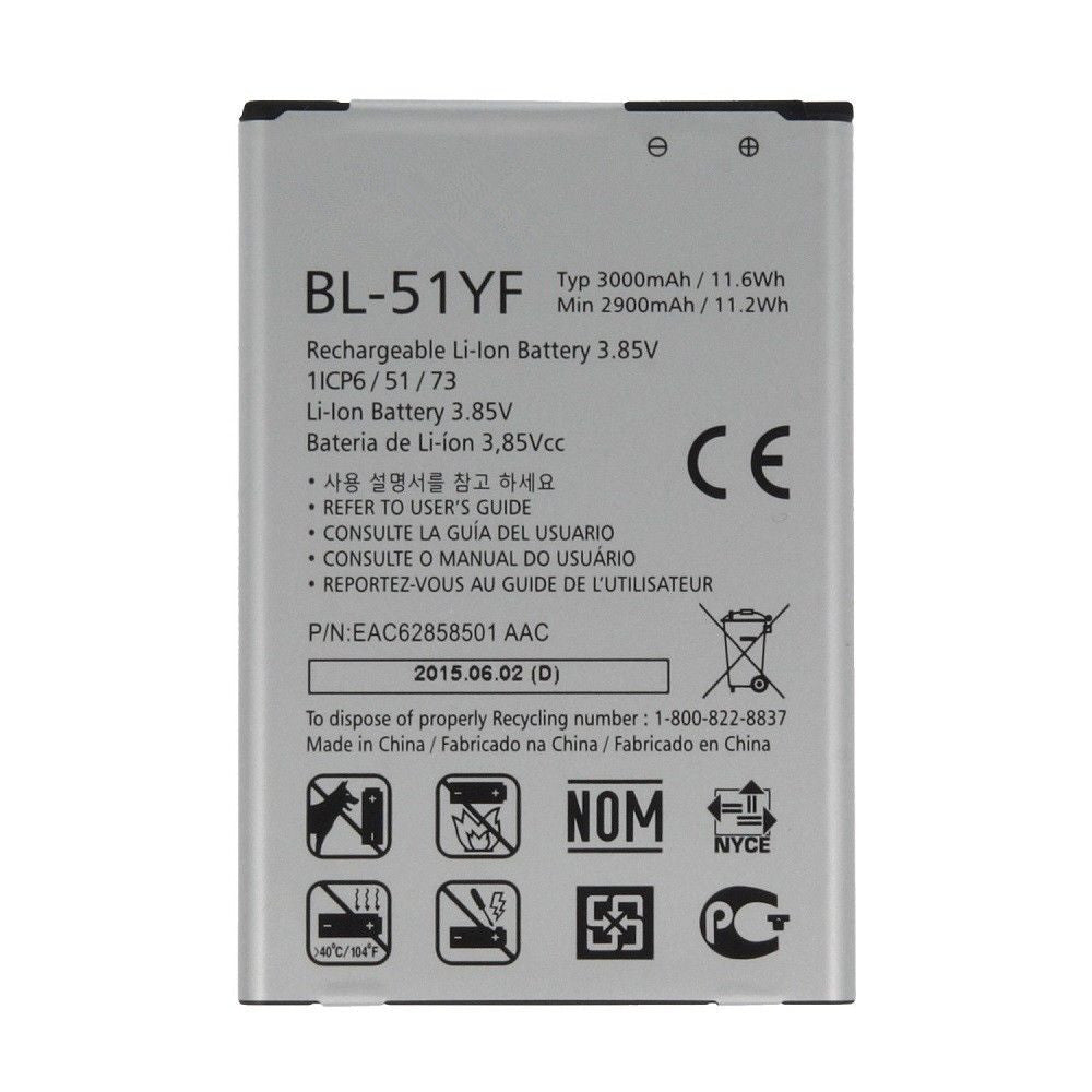 Replacement Battery for LG Optimus G4 / G Stylo (H810 LS991 VS986), BL-51YF