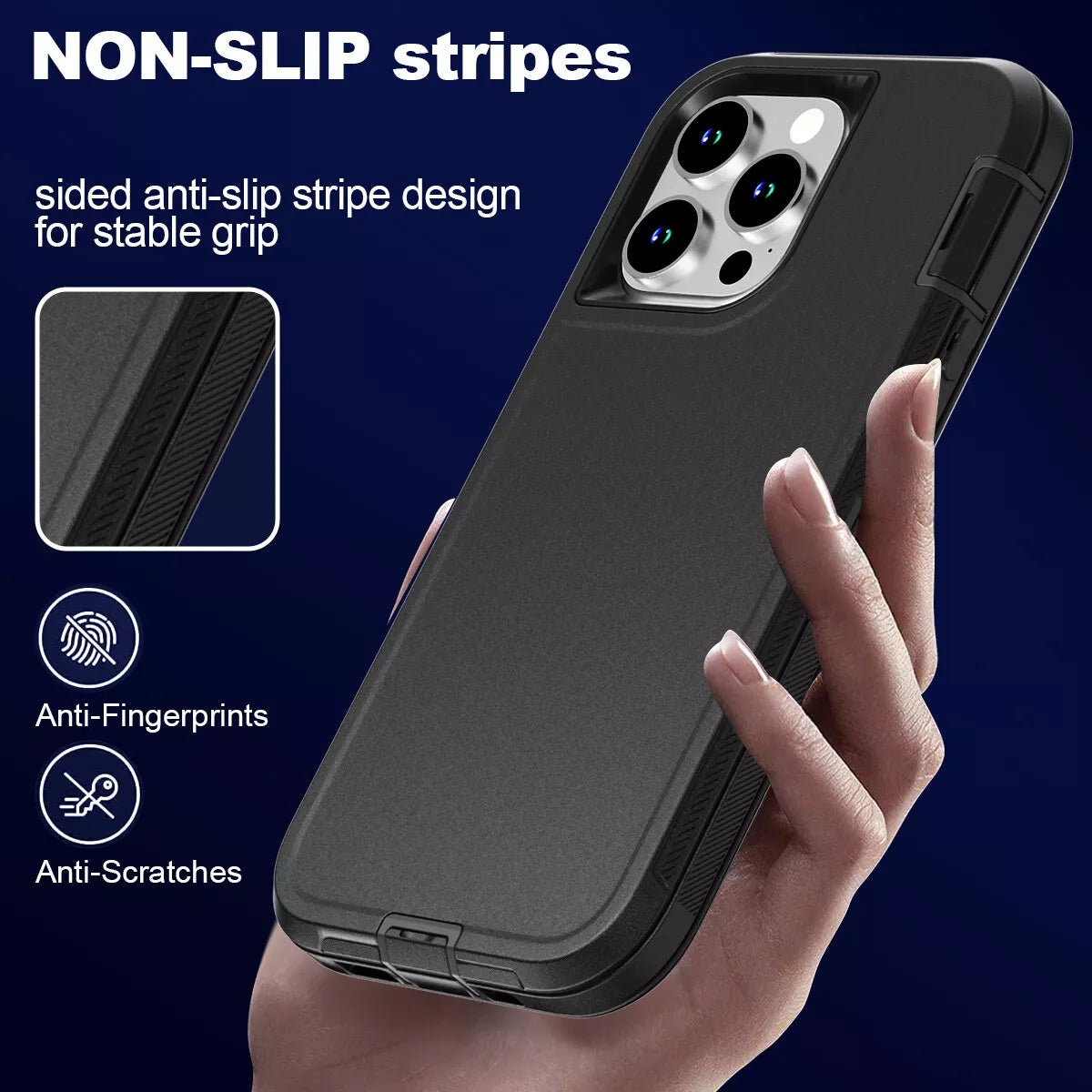 Shockproof Defender Case for iPhone 16 Pro Max