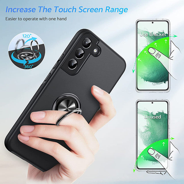 Hybrid Magnetic Invisible Ring Case for Samsung Galaxy S22 Plus