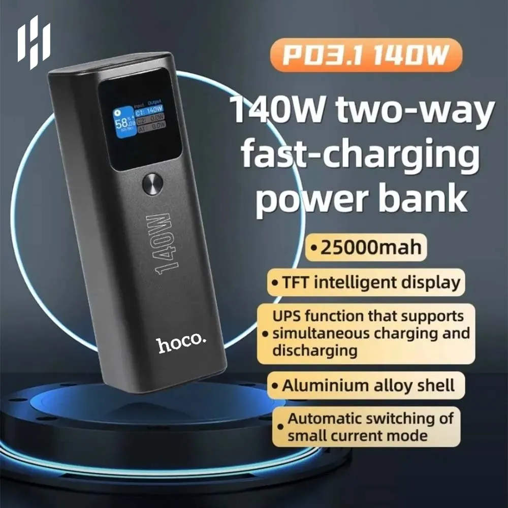 (25000mAh) 140W USB-C External Battery Charger Portable Power Bank