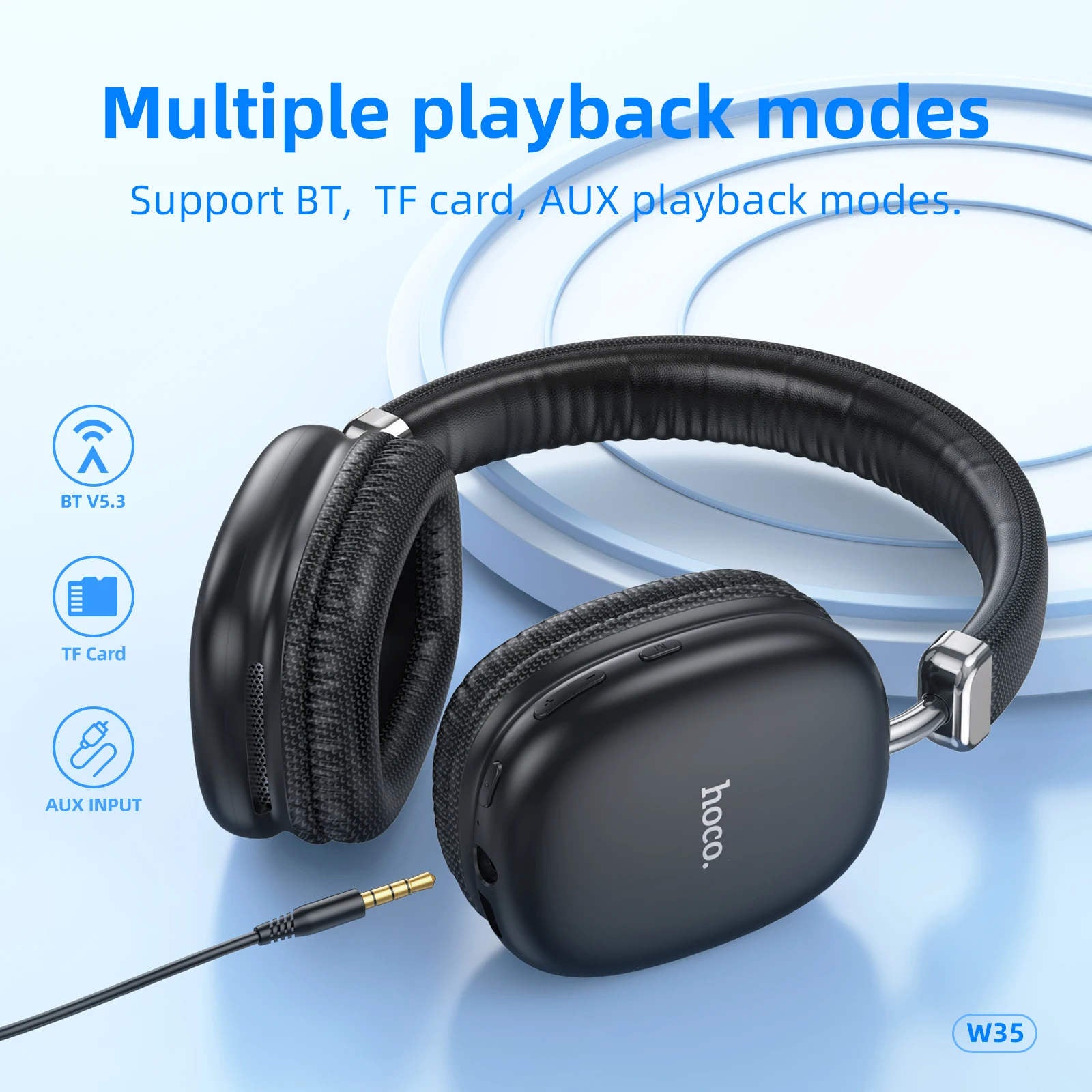 Bluetooth V5.3 Wireless / Wired Stereo Headphones Headsets with Mic