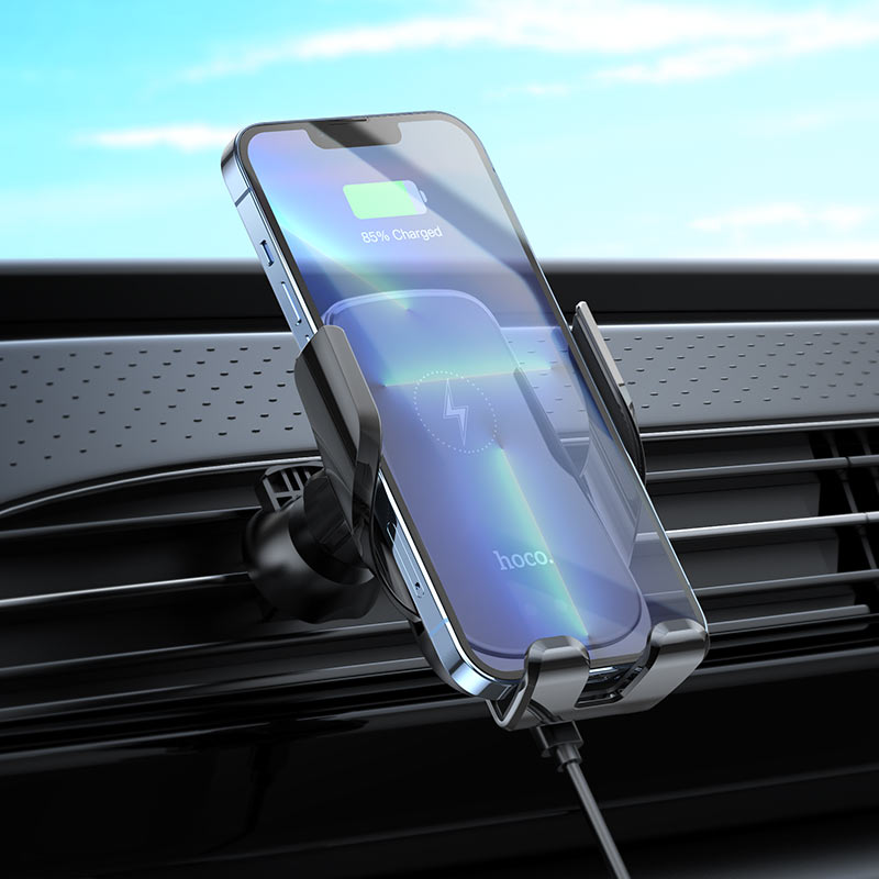 Air Vent Outlet Mount Wireless Charger Car Cell Phone Holder