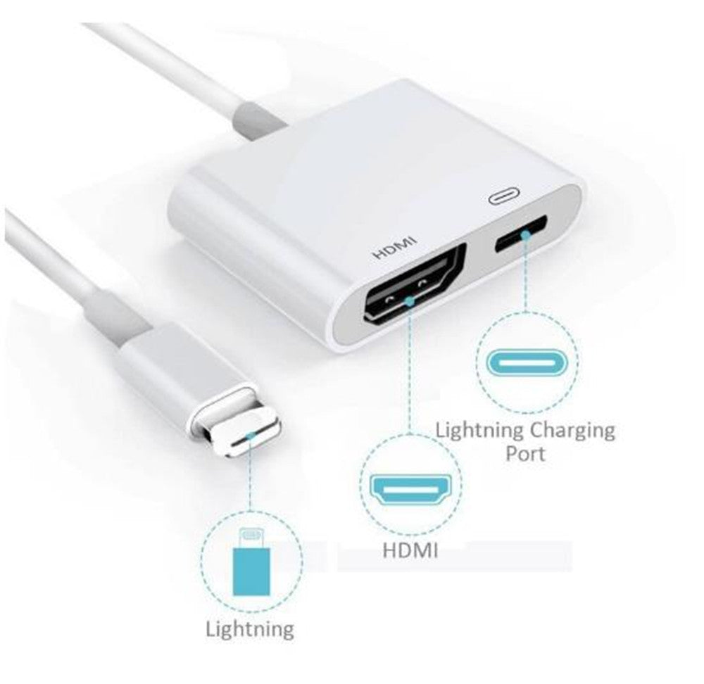 Câble de chargement adaptateur Lightning vers HDMI