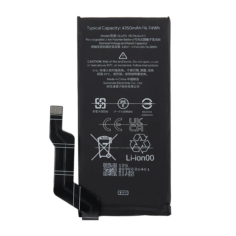 Replacement Battery for Google Pixel 6a, GLU7G