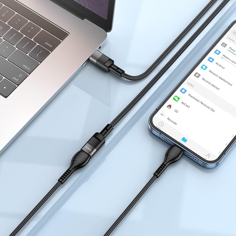 Câble d'extension de transmission de données USB-C mâle vers USB-C femelle 3A (1,2 m)