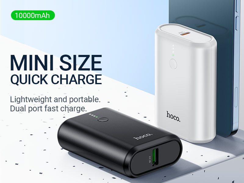 (10000mAh) Banque d'alimentation portable avec chargeur de batterie PD 20W QC3.0