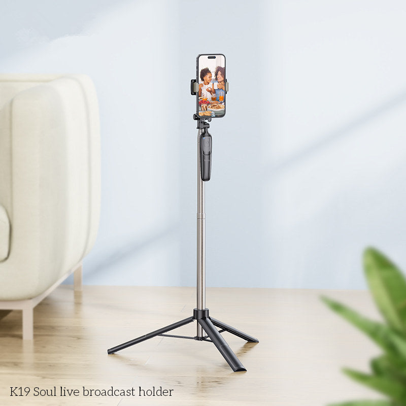 Wireless Bluetooth Extendable Tripod Selfie Stick Phone Holder Stand & Remote Control