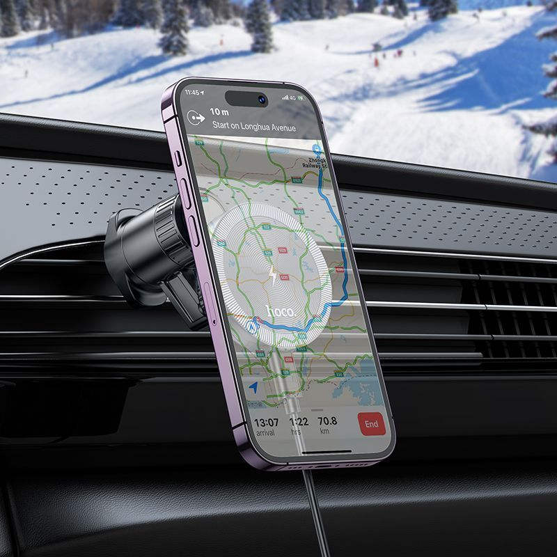 Magnetic Magsafe Wireless Charger Air Vent Outlet Mount Car Cell Phone Holder