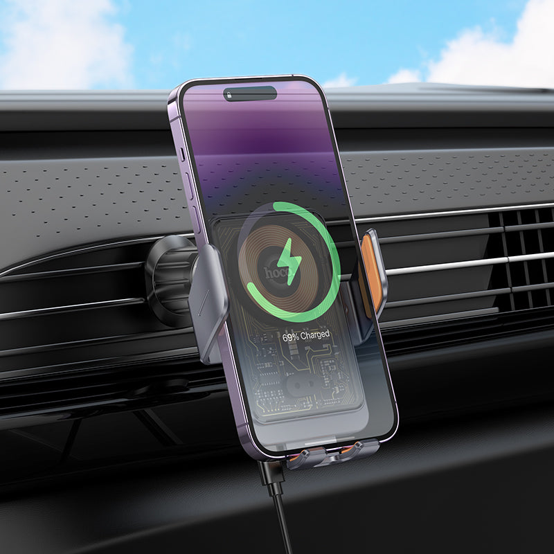 Air Vent Outlet Mount Wireless Charger Car Cell Phone Holder