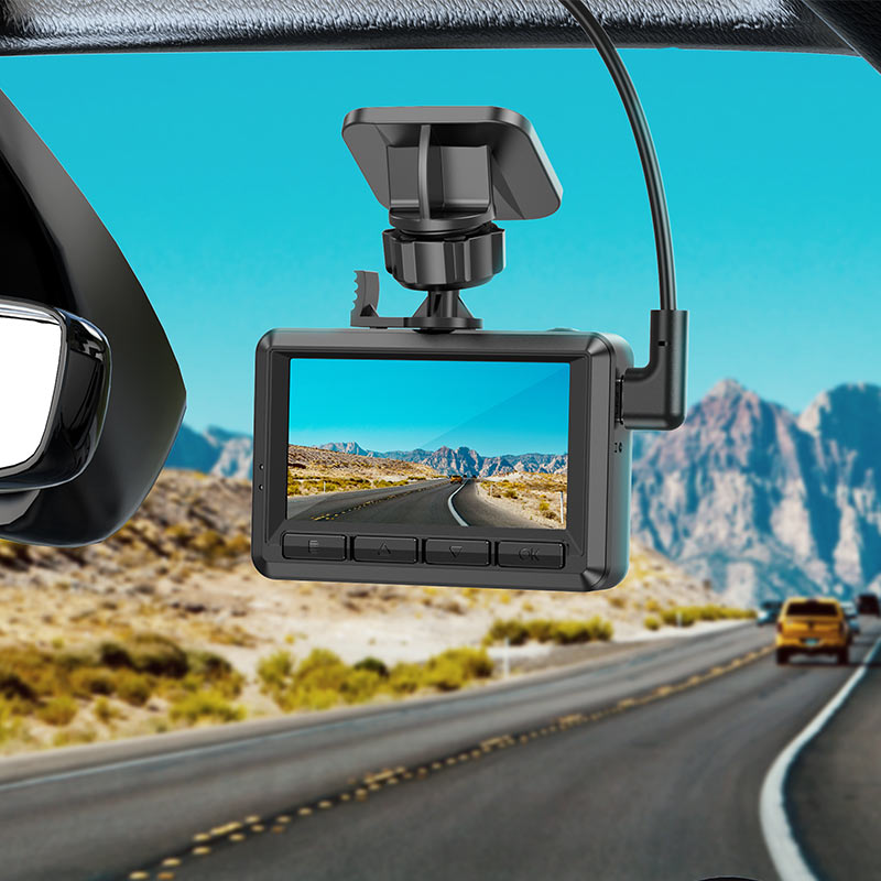 Single Channel Driving Recorder Car Dash Camera With HD Display