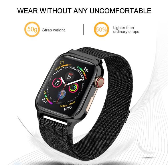 Metal Magnetic Loop Replacement Band Strap for Apple Watch iWatch