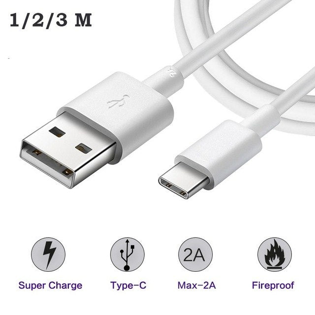 USB-A to USB-C Charging Data Cable