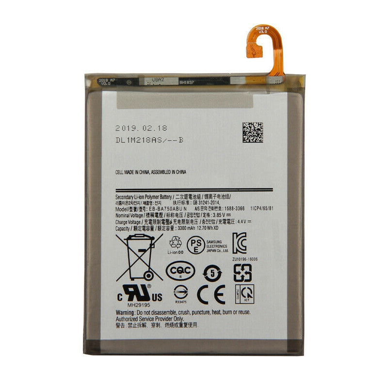 Replacement Battery for Samsung Galaxy A7 2018 (A730x A750) / A10 (A105), EB-BA750ABE EB-BA750ABA EB-BA750ABU