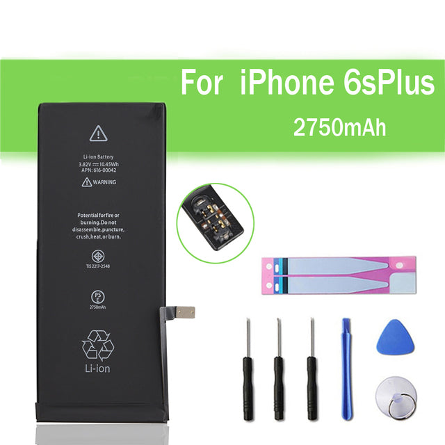 Batterie de remplacement pour iPhone 6S Plus, 2750mAh