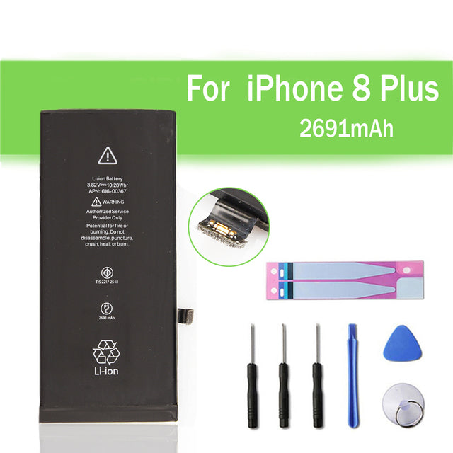 Batterie de remplacement pour iPhone 8 Plus, 2691 mAh