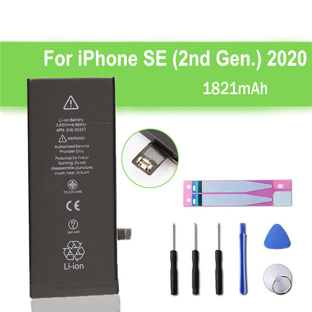 Batterie de remplacement pour iPhone SE (2e génération), 1821mAh