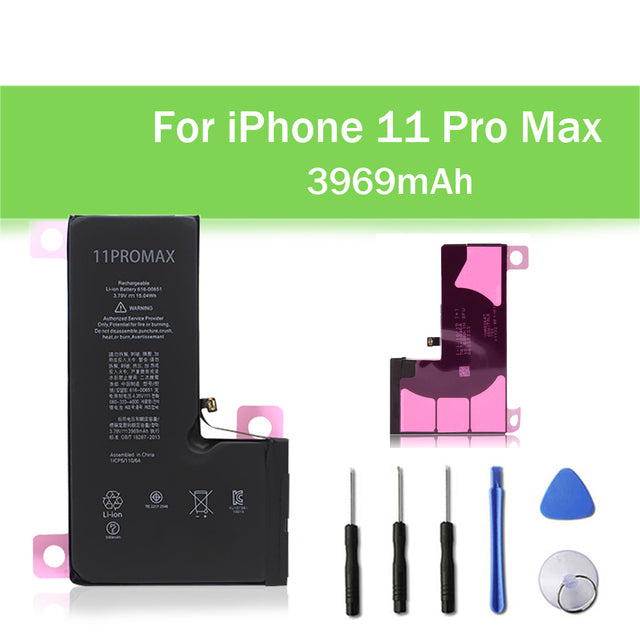 Batterie de remplacement pour iPhone 11 Pro Max, 3969 mAh