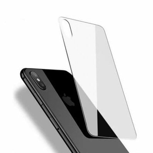 (Paquet de 2) Coque arrière de protection en verre trempé pour iPhone X / XS