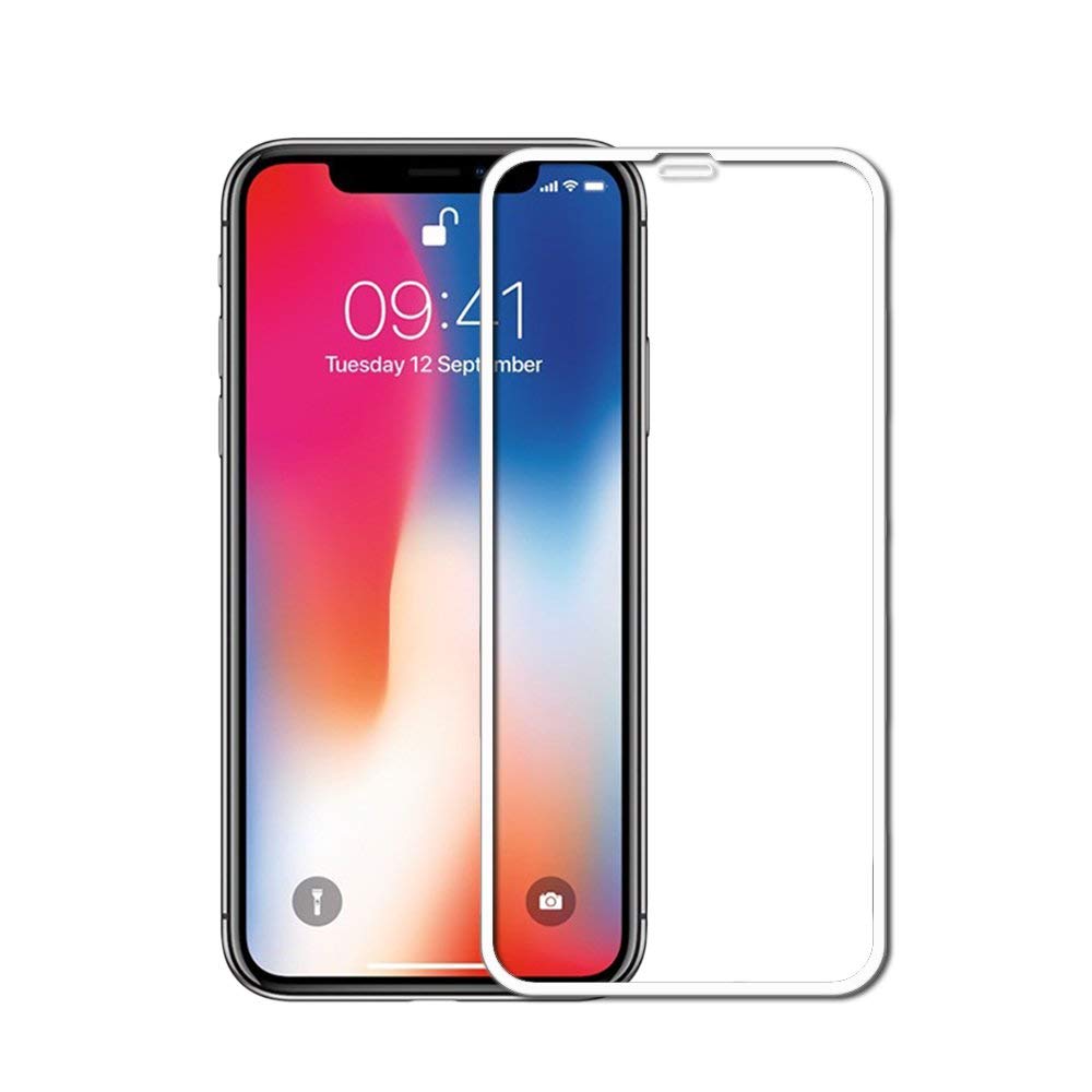 Protecteur d'écran en verre trempé à couverture complète incurvée pour iPhone Xr / 11