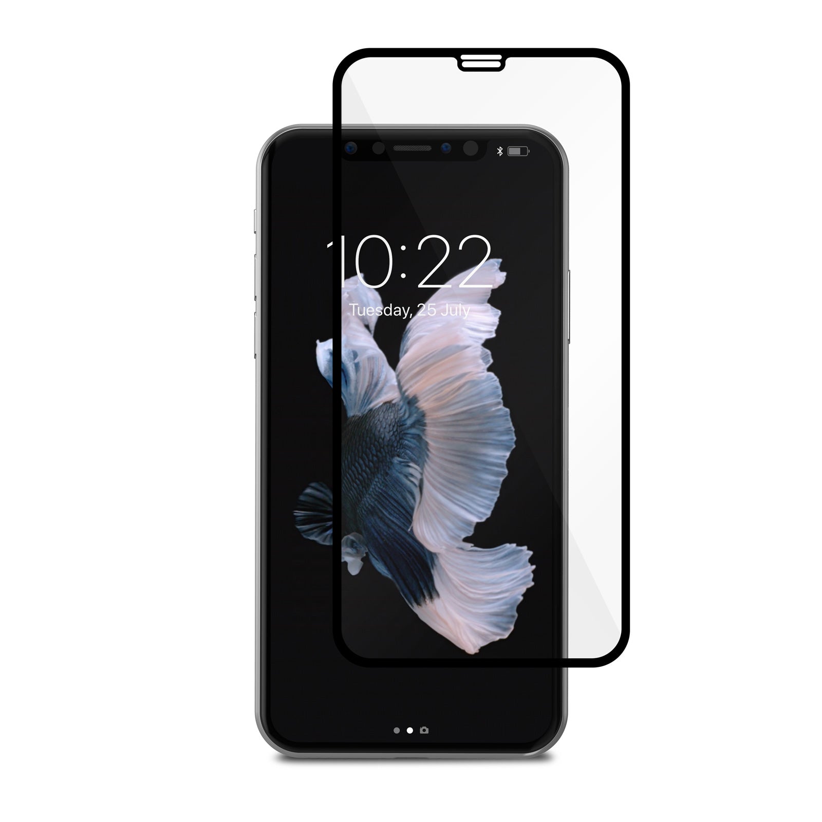 Protecteur d'écran en verre trempé à couverture complète incurvée pour iPhone Xs Max / 11 Pro Max