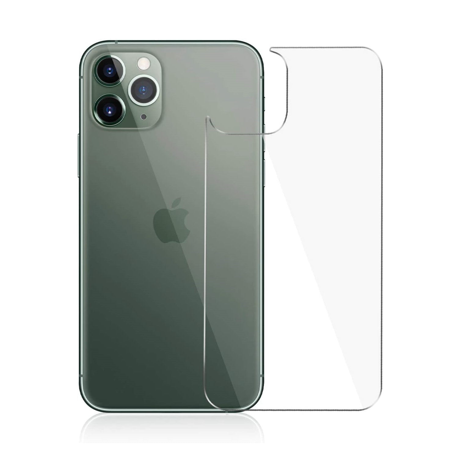 (Lot de 2) Coque arrière en verre trempé pour iPhone 11 Pro