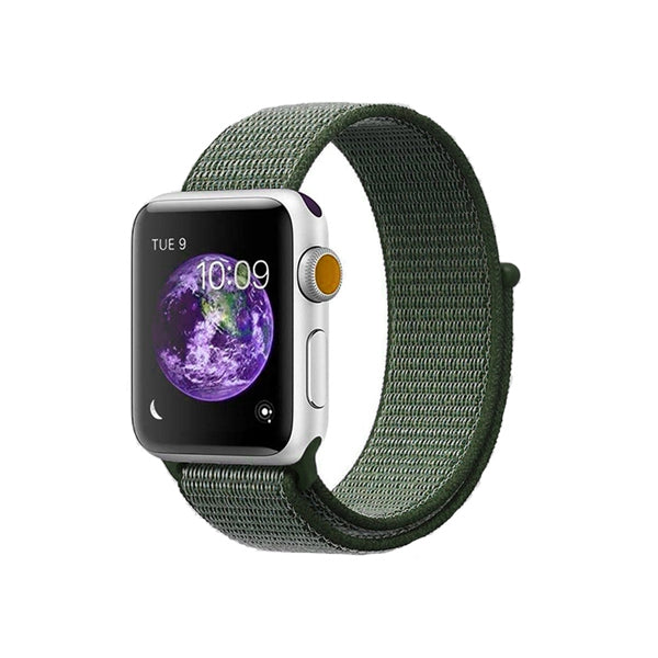 Bracelet de rechange en nylon avec boucle de sport pour Apple Watch iWatch