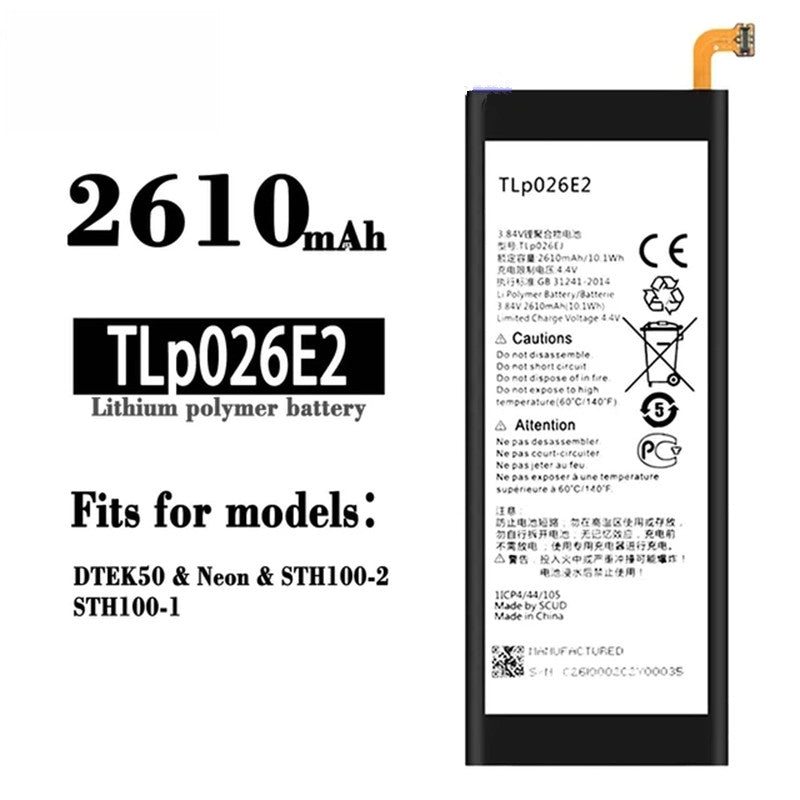 Replacement Battery for Blackberry DTek50 / Neon / ALCATEL One Touch Idol 4 (STH100), TLp026E2