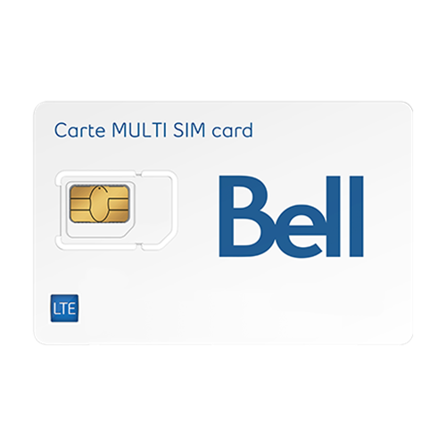 Bell Mobile CANADA 5G / 4G LTE Prepaid Multi Sim Card