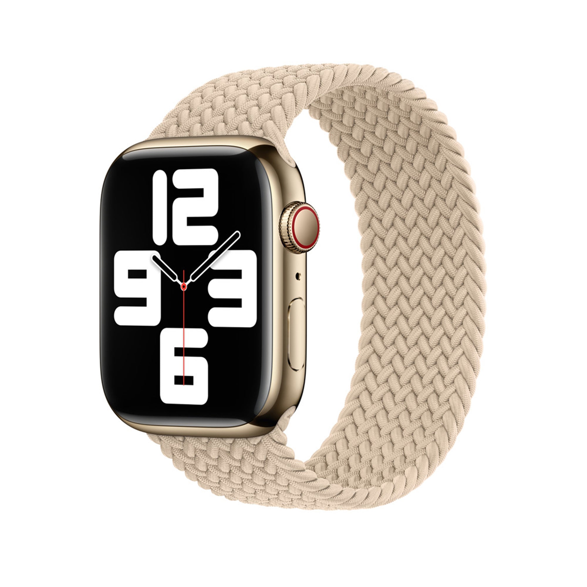 Bracelet de remplacement tressé à boucle solo pour Apple Watch iWatch