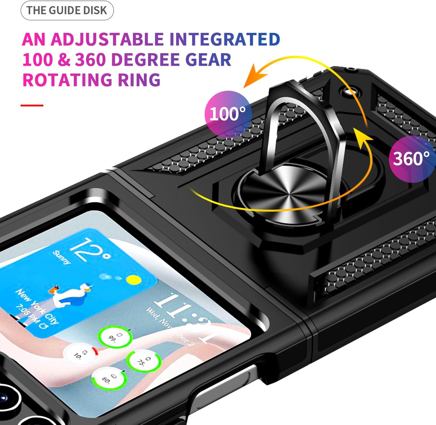 Coque hybride Ring pour Samsung Galaxy Z Flip 6 5G