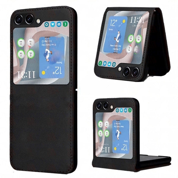 Housse en cuir PU ajustée fine pour Samsung Galaxy Z Flip 5