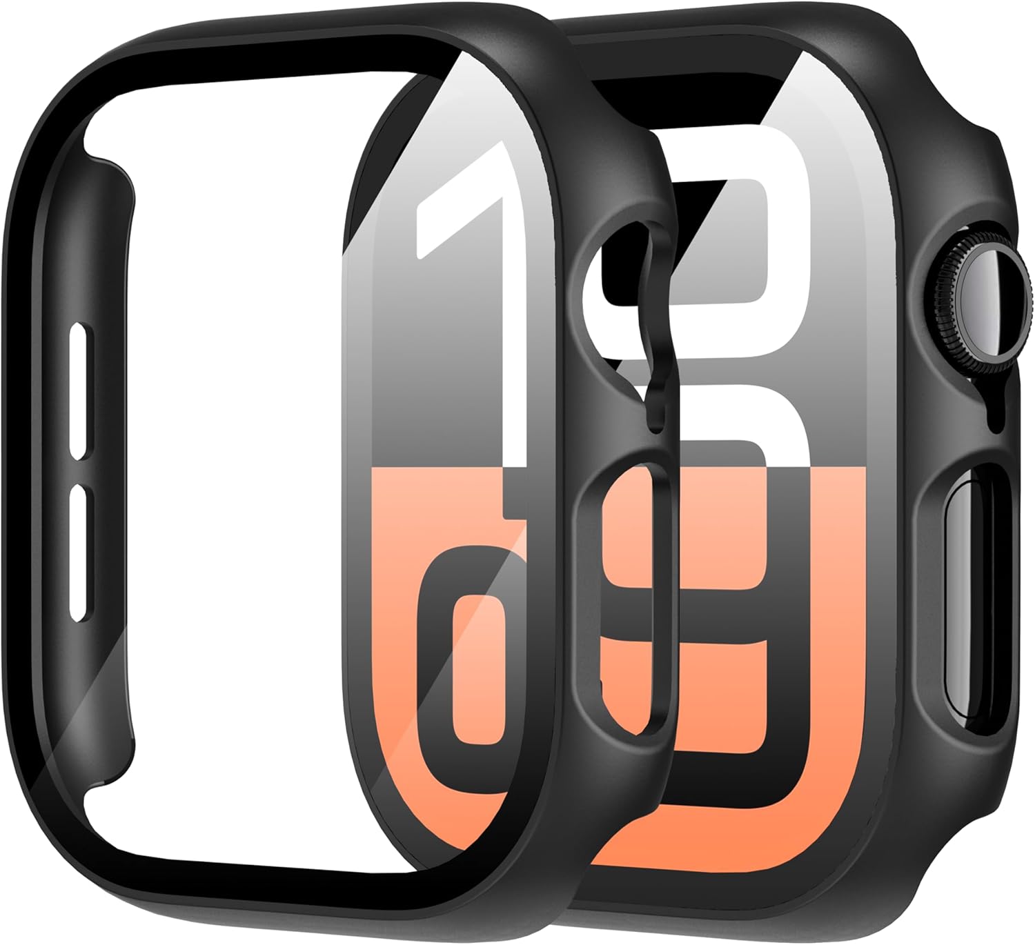 Coque rigide robuste en PC et protection d'écran pour Apple Watch iWatch Series 10