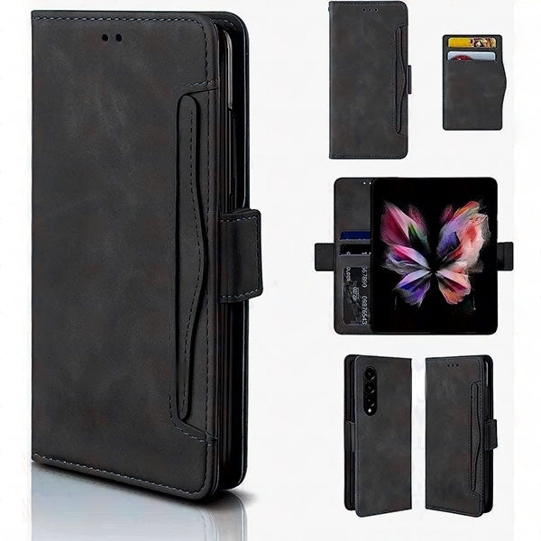 Leather Folio Wallet Case for Samsung Galaxy Z Fold 5 5G