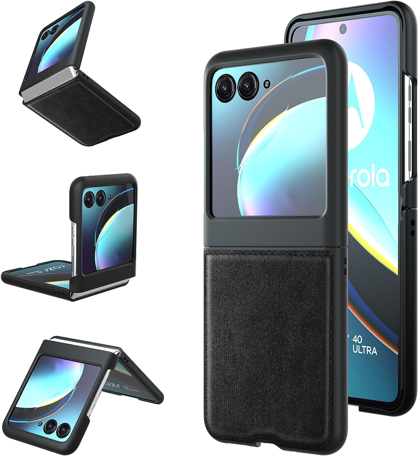 Leather Case for Motorola Moto Razr+ Plus (2023) / Razr 40 Ultra