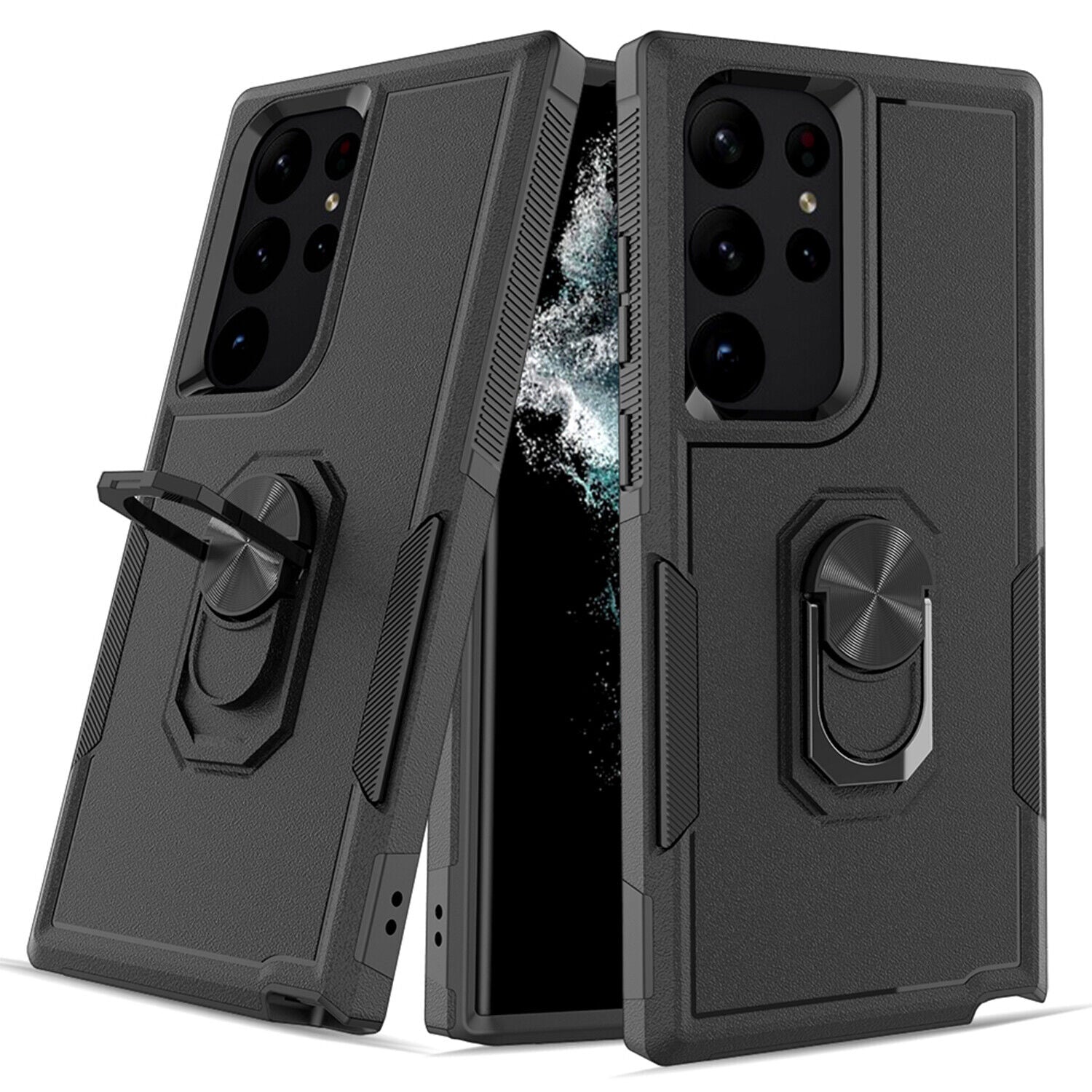 Coque robuste avec anneau pour Samsung Galaxy S25 Ultra