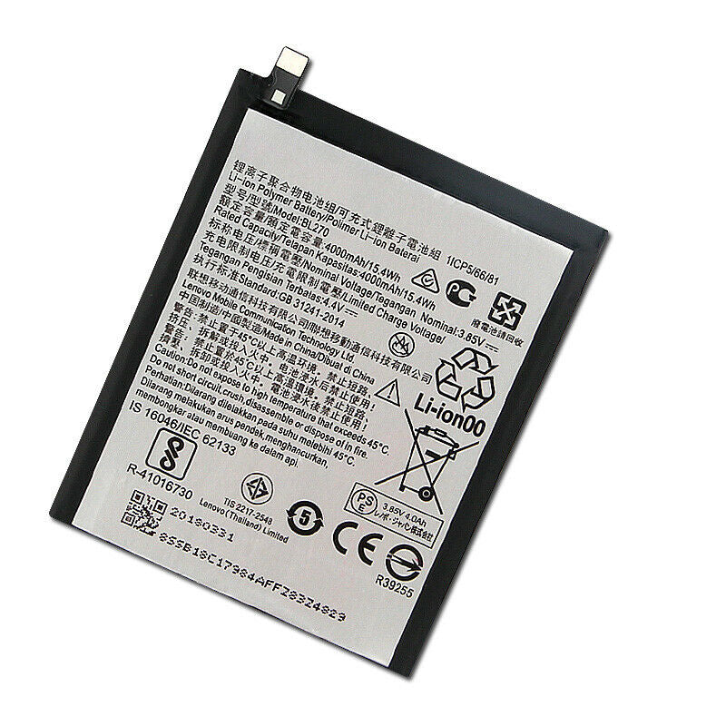 Batterie de remplacement pour Motorola Moto G6 Play / E5 / Lenovo Vibe K6 Plus / G Plus / G5 Plus, BL270