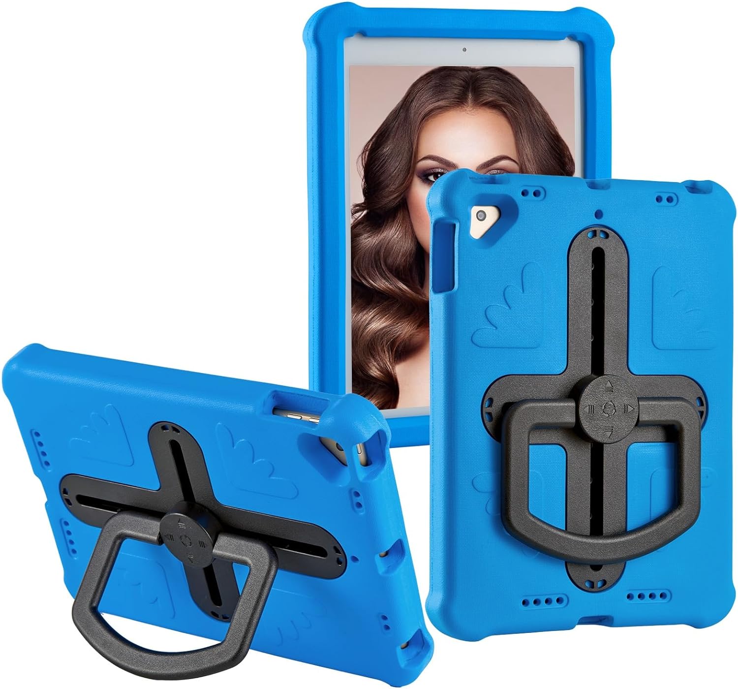 Coque Enfant Personnalisable en Silicone pour iPad 7/8/9 (7e/8e/9e Gén.) 10,2