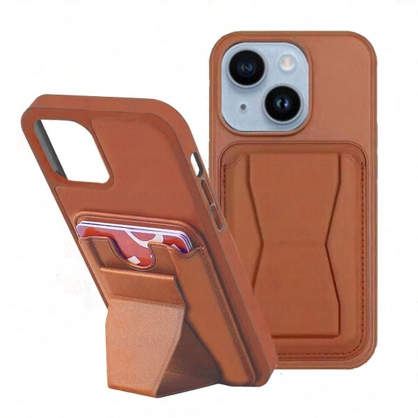 Card Holder Wallet Case with Kickstand for iPhone 15 Plus