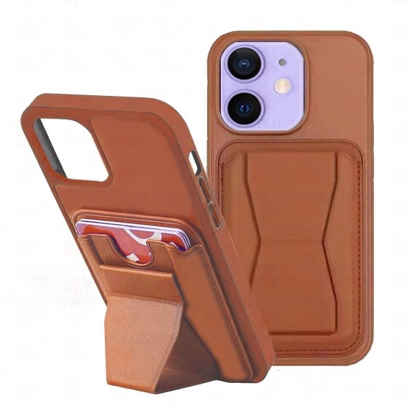 Étui portefeuille avec porte-cartes et béquille pour iPhone 11