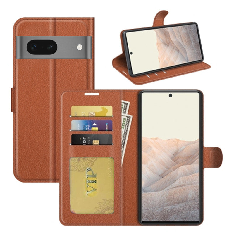 Leather Folio Wallet Case for Google Pixel 8 Pro