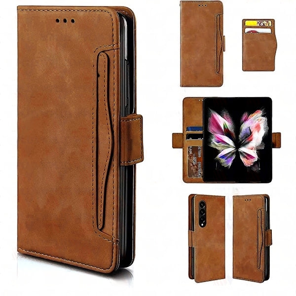 Leather Folio Wallet Case for Samsung Galaxy Z Fold 6 5G