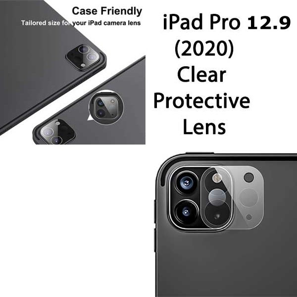 (Lot de 2) Protecteur d'objectif d'appareil photo en verre trempé pour iPad Pro 12,9