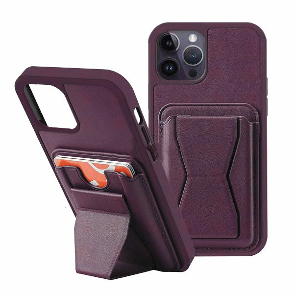 Card Holder Wallet Case with Kickstand for iPhone 15 Pro Max