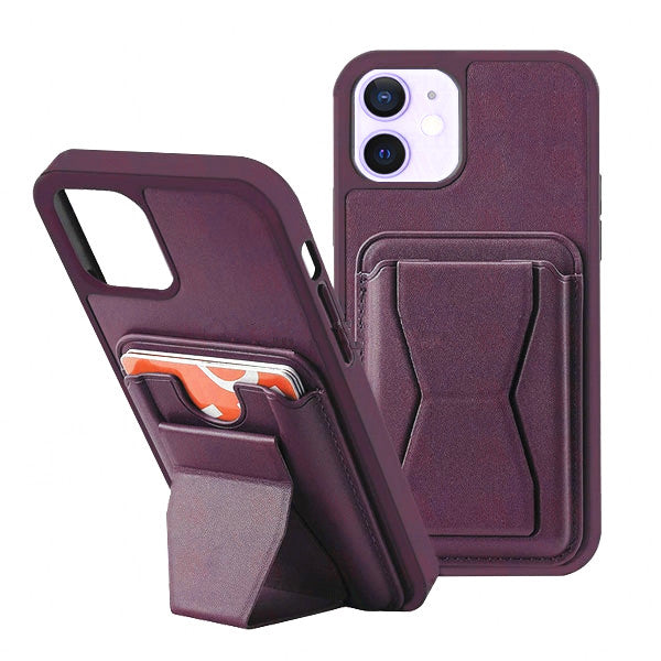 Card Holder Wallet Case with Kickstand for iPhone 12 / 12 Pro