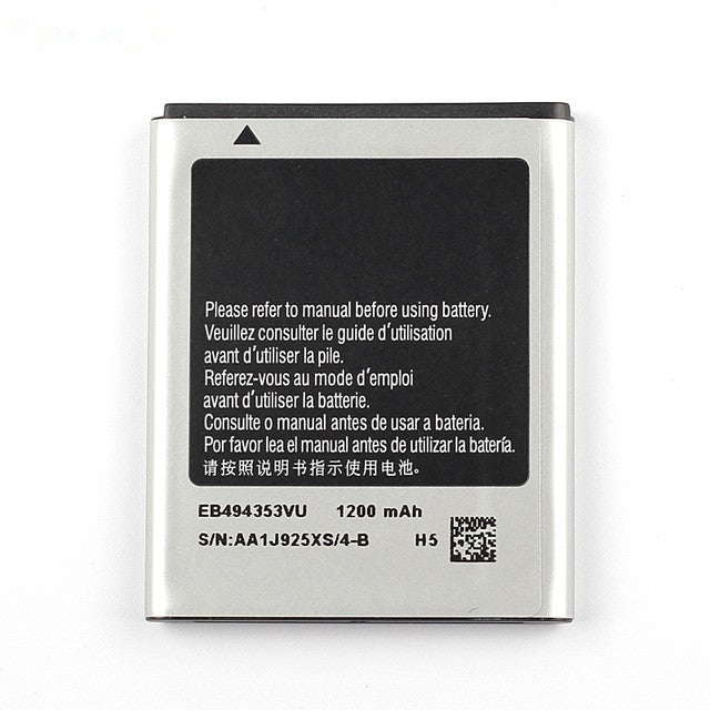 Batterie de remplacement pour Samsung Mini (i5510 GT-S5250 S5330 S5232 S5750), EB494353VU EB494353VE EB494353VA