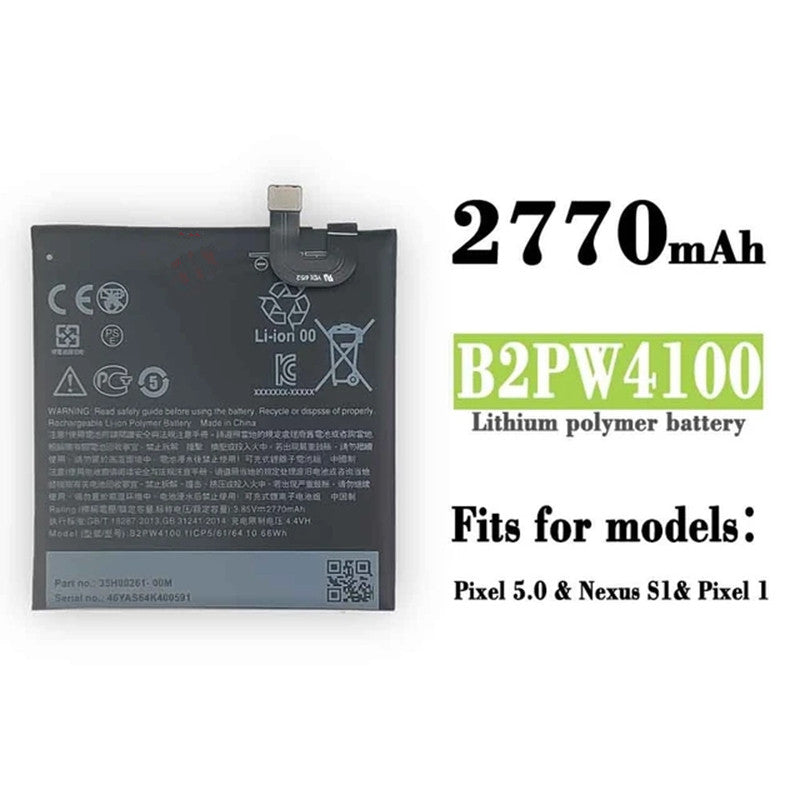 Replacement Battery for Google Pixel 1, B2PW4100 35H00261