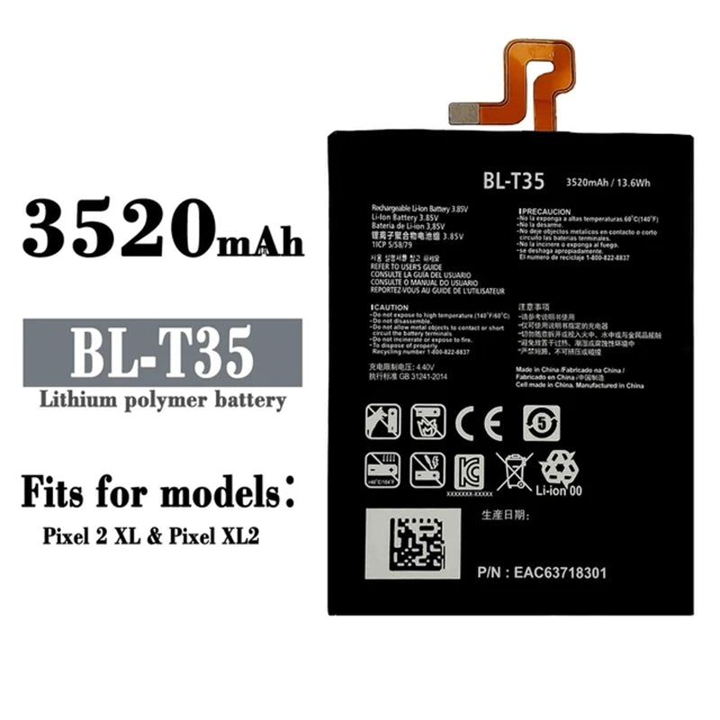 Batterie de remplacement pour Google Pixel 2 XL, BL-T35