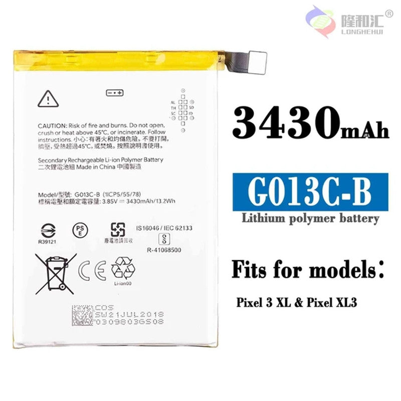 Batterie de remplacement pour Google Pixel 3 XL, GO13C-B