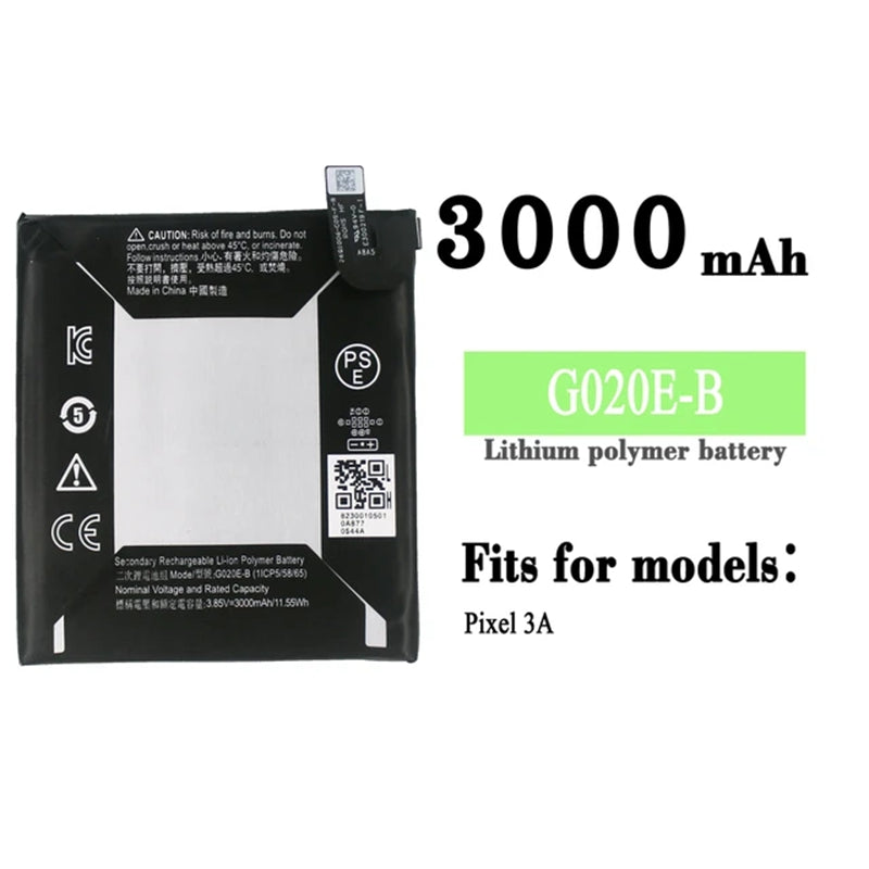 Replacement Battery for Google Pixel 3a, G020E-B